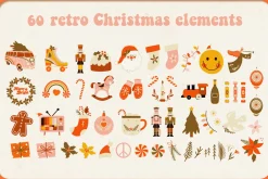 BUNDLE Retro groovy 70s - 5 in 1