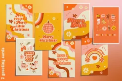 BUNDLE Retro groovy 70s - 5 in 1