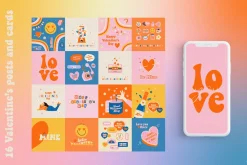 BUNDLE Retro groovy 70s - 5 in 1