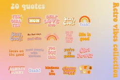 BUNDLE Retro groovy 70s - 5 in 1