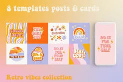 BUNDLE Retro groovy 70s - 5 in 1