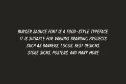 Burger Saouce - Food Font