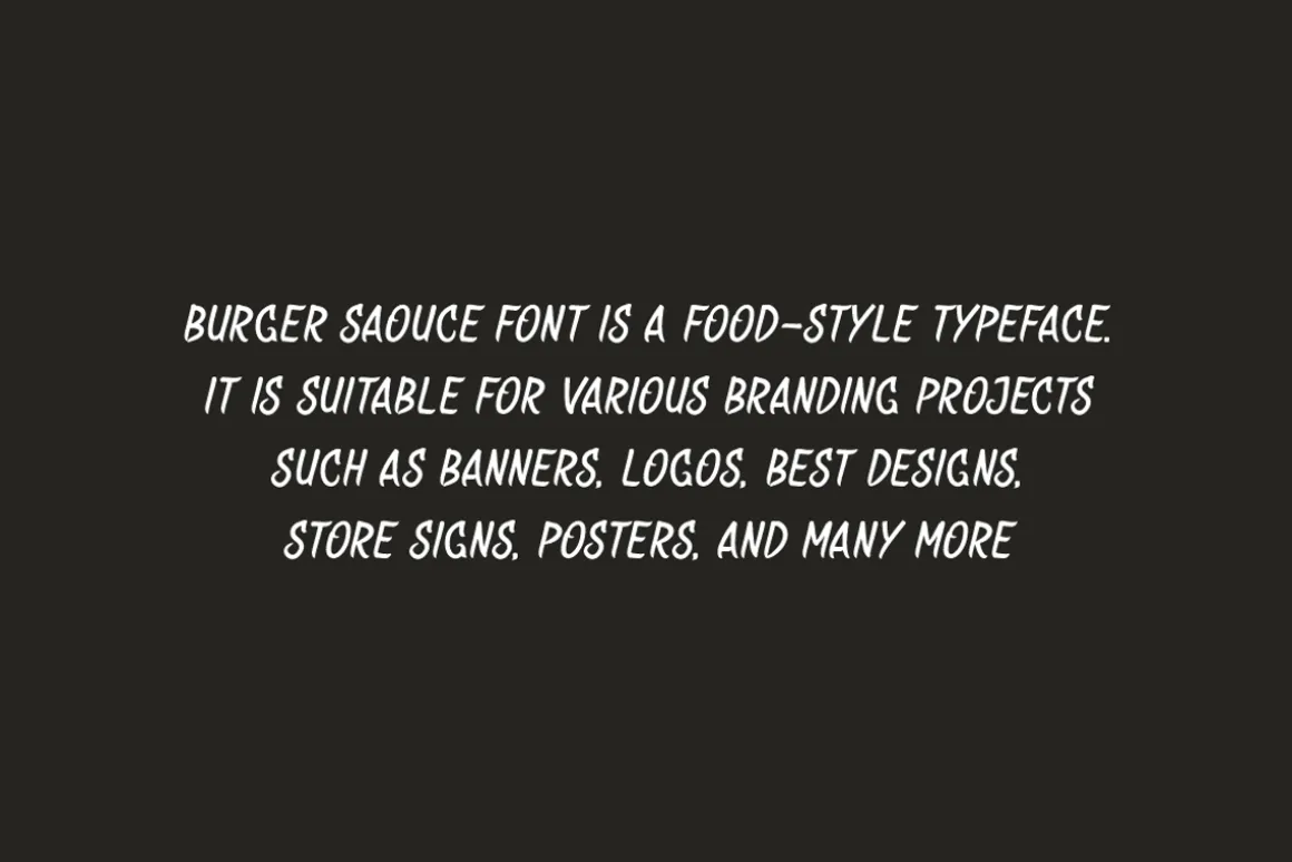 Burger Saouce - Food Font