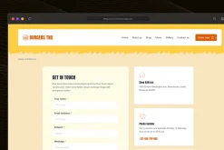 Burgers TNC, Restaurant Web Template