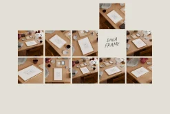 BURGUNDY | frame mockup with mat