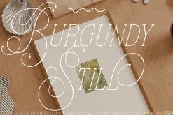 BURGUNDY | frame mockup with mat