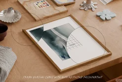 BURGUNDY | frame mockup with mat