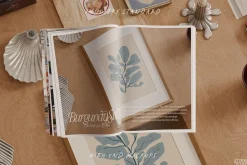 BURGUNDY | frame mockup with mat