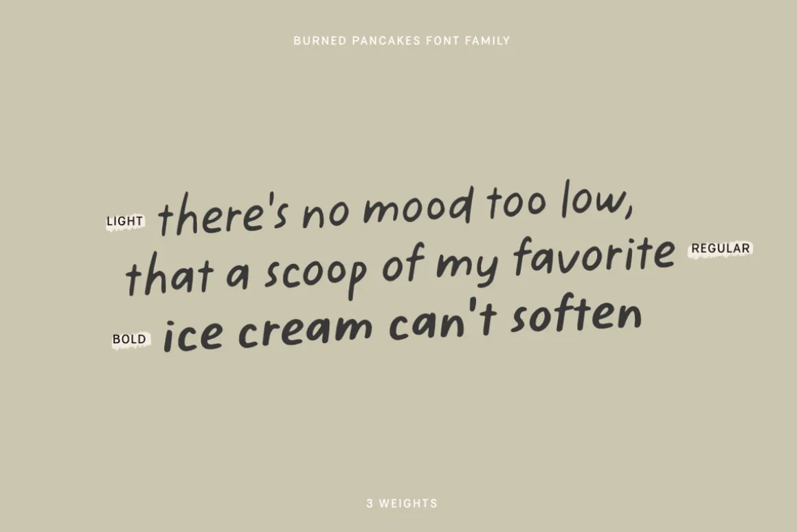 BURNED PANCAKES | Handwritten Font