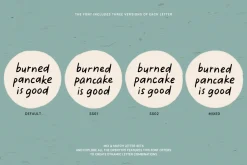 BURNED PANCAKES | Handwritten Font