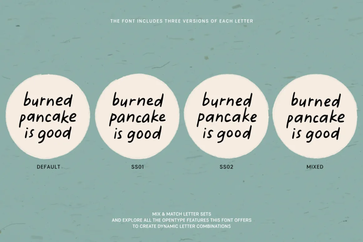 BURNED PANCAKES | Handwritten Font