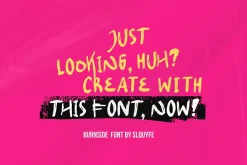 Burn Side Raw Marker Font