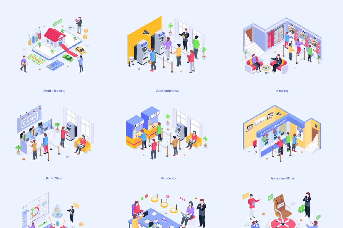 Business Banking Illustrations