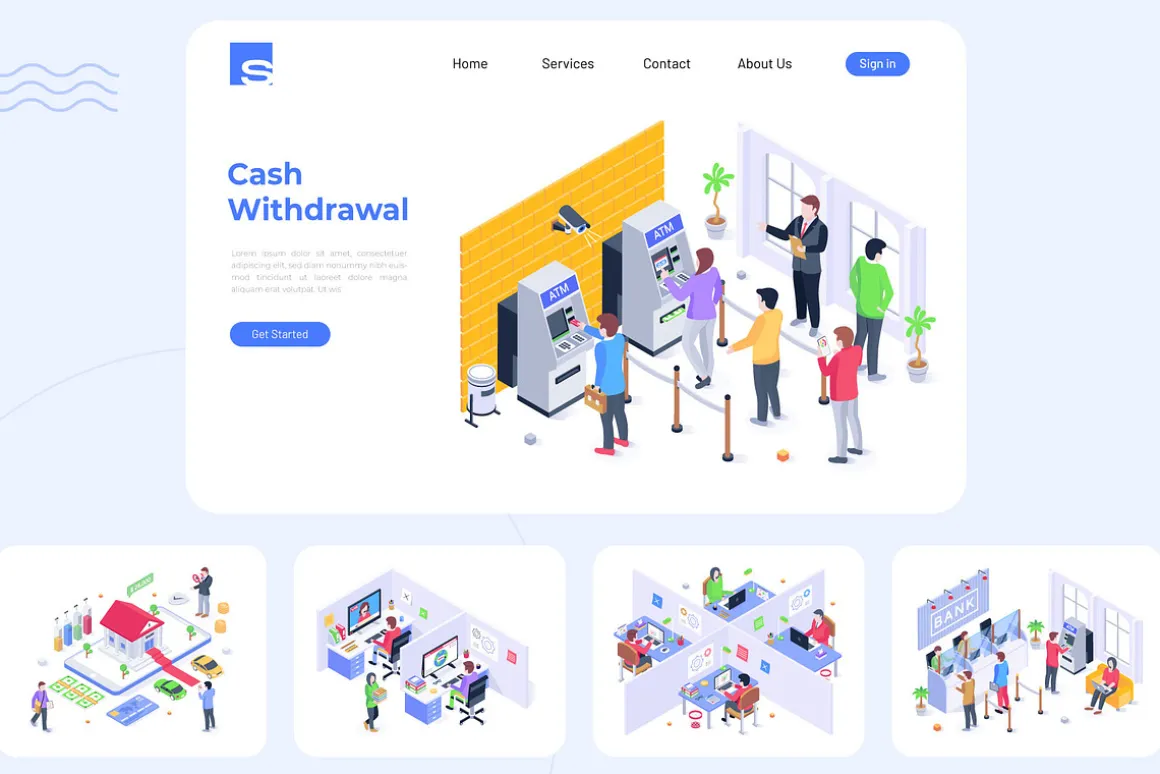 Business Banking Illustrations
