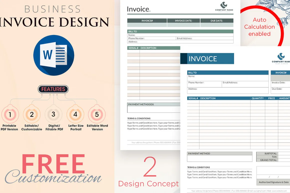 Business Invoice - Digital PDF