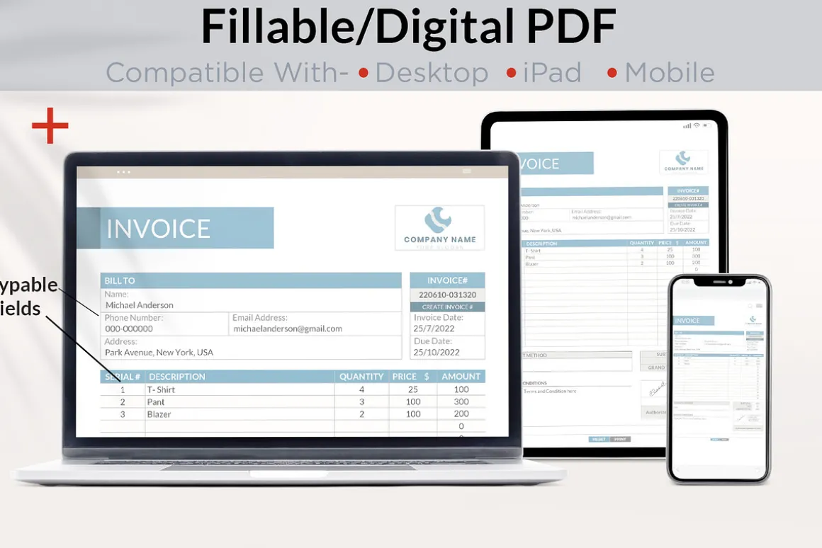 Business Invoice - Digital PDF
