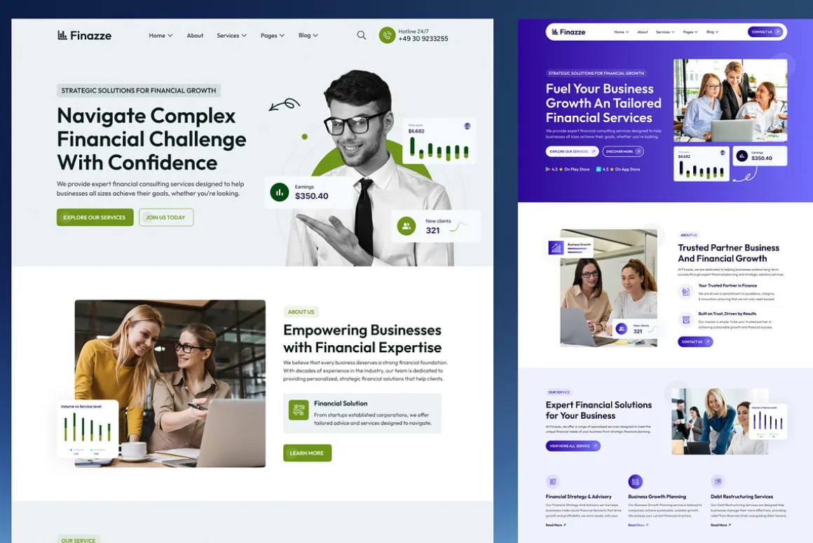 Business and Finance WordPress Theme