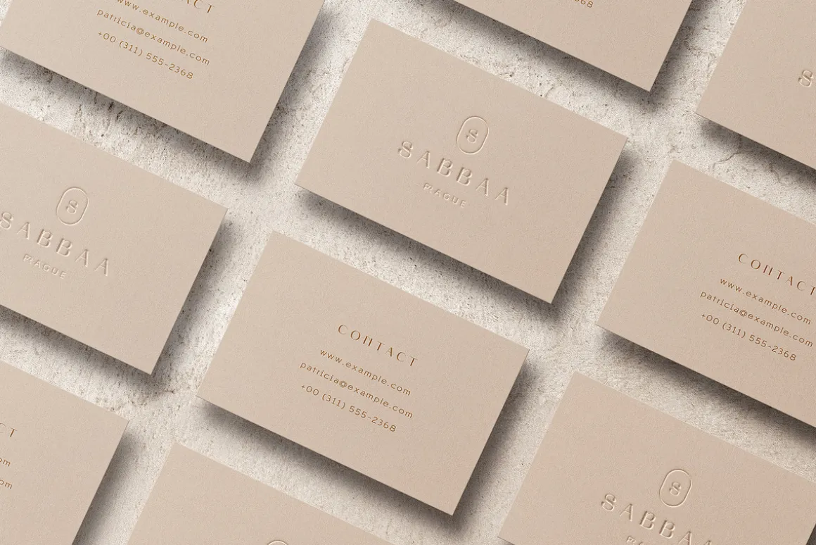 Business Card Mockup Template Logo
