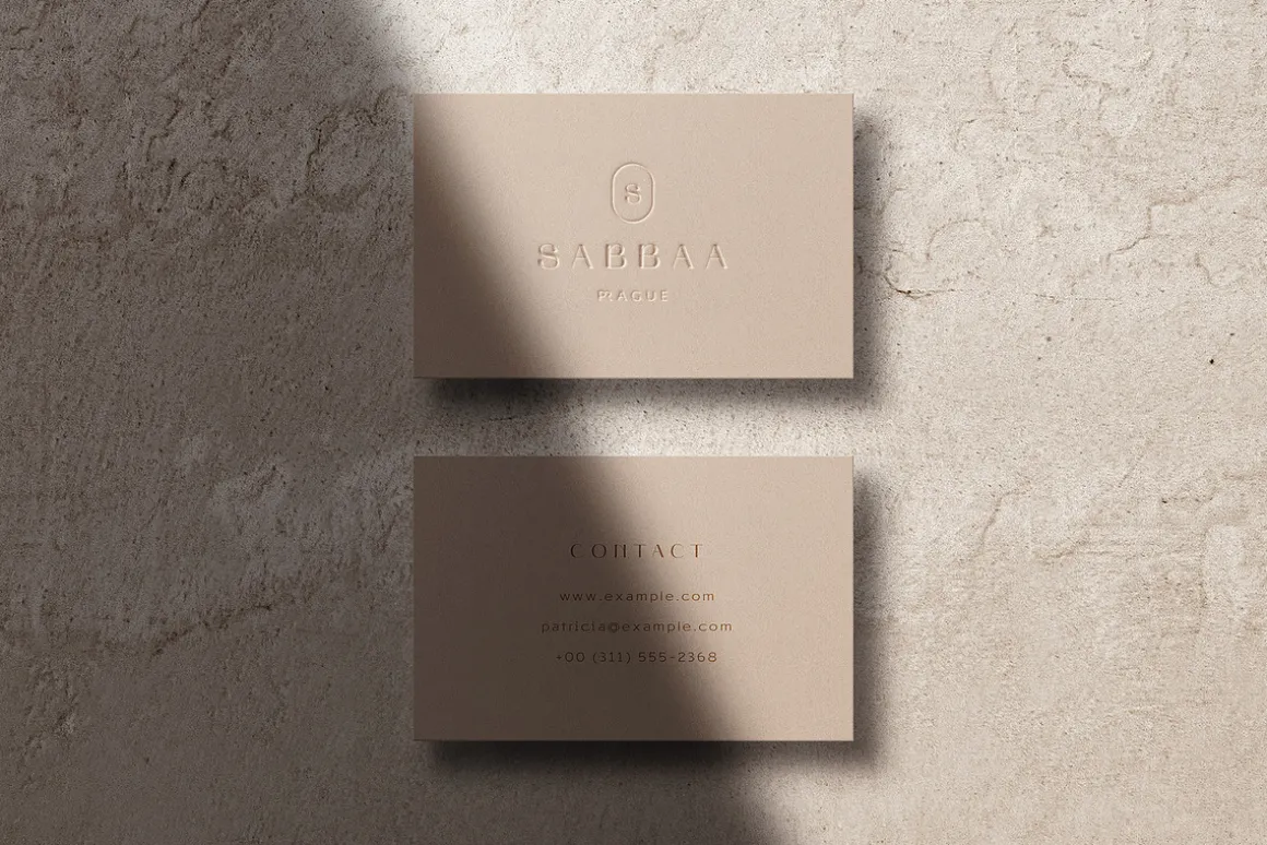 Business Card Mockup Template Logo