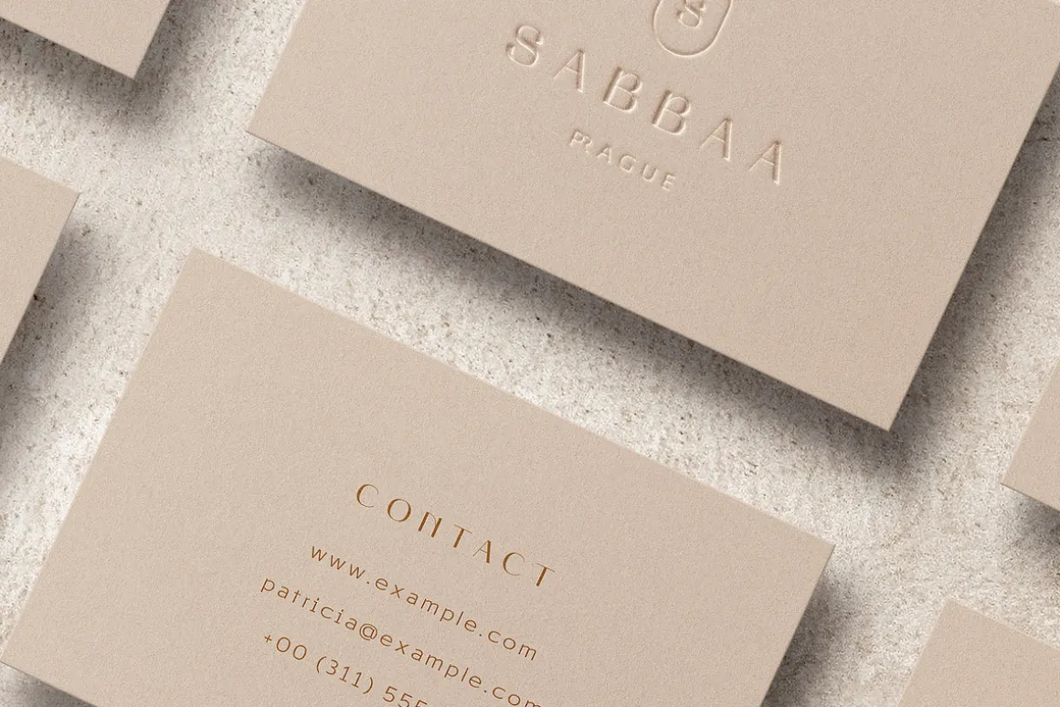 Business Card Mockup Template Logo
