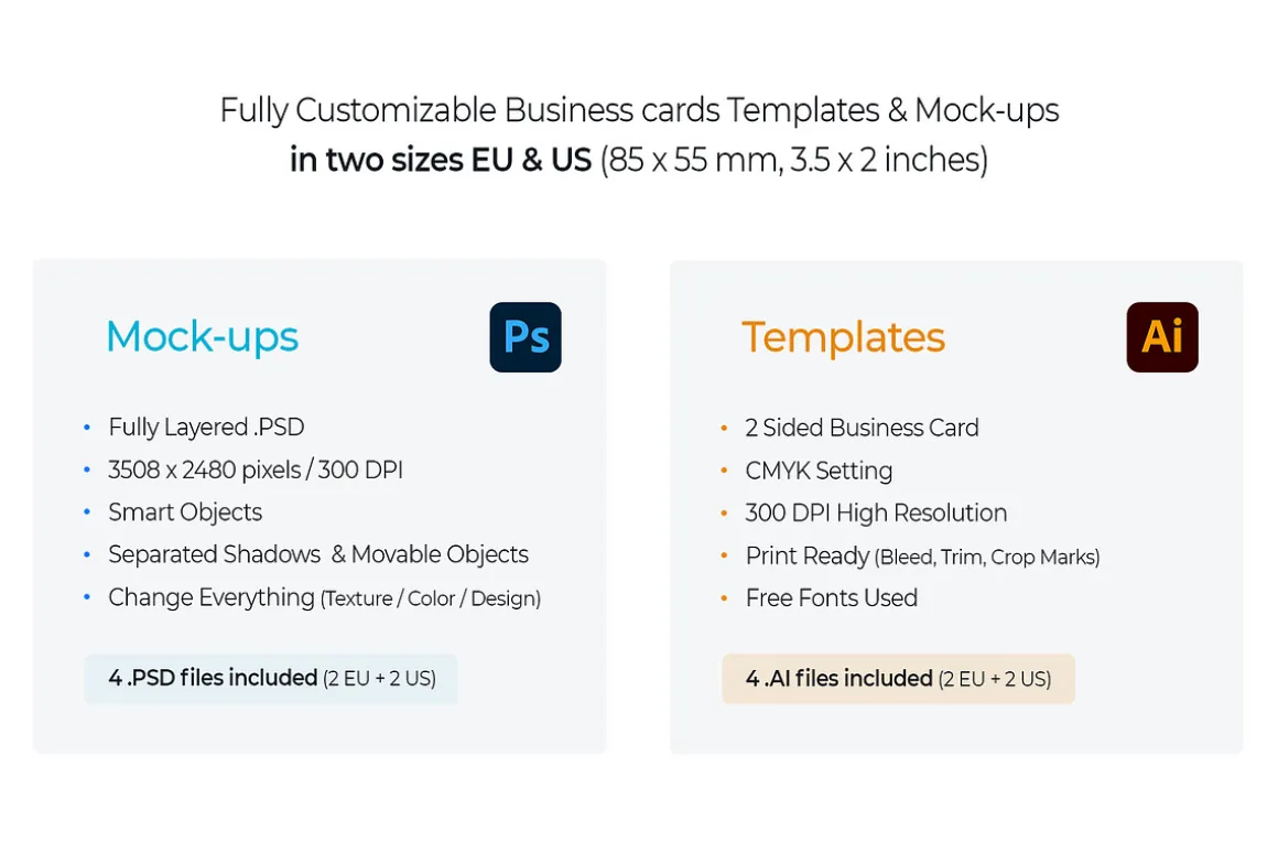Business Card Mockup Template Logo