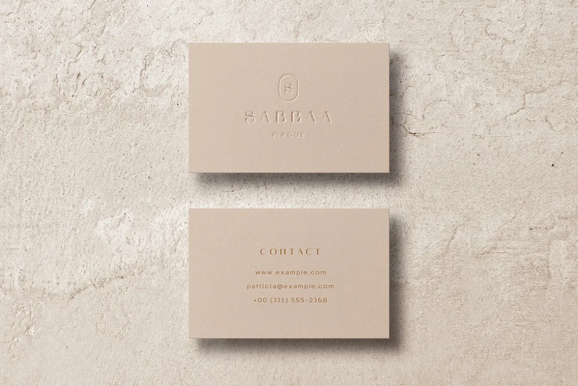 Business Card Mockup Template Logo