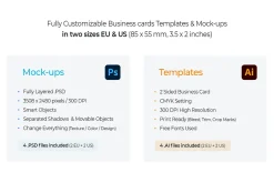 Business Card Mockup Template Logo