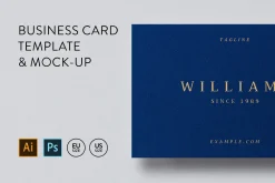Business Card Mockup Template Logo