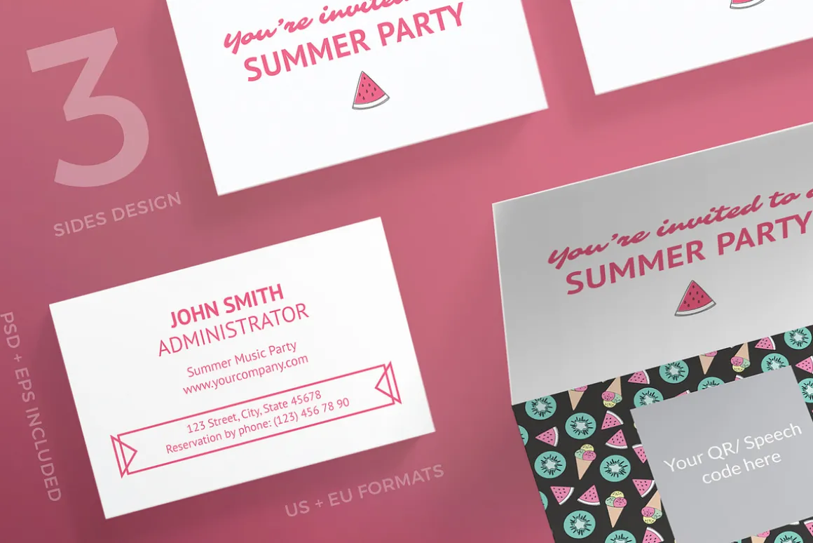 Business Cards | Summer Party
