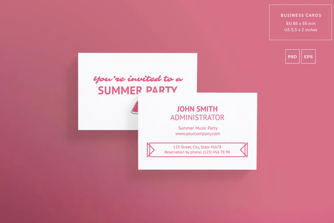 Business Cards | Summer Party