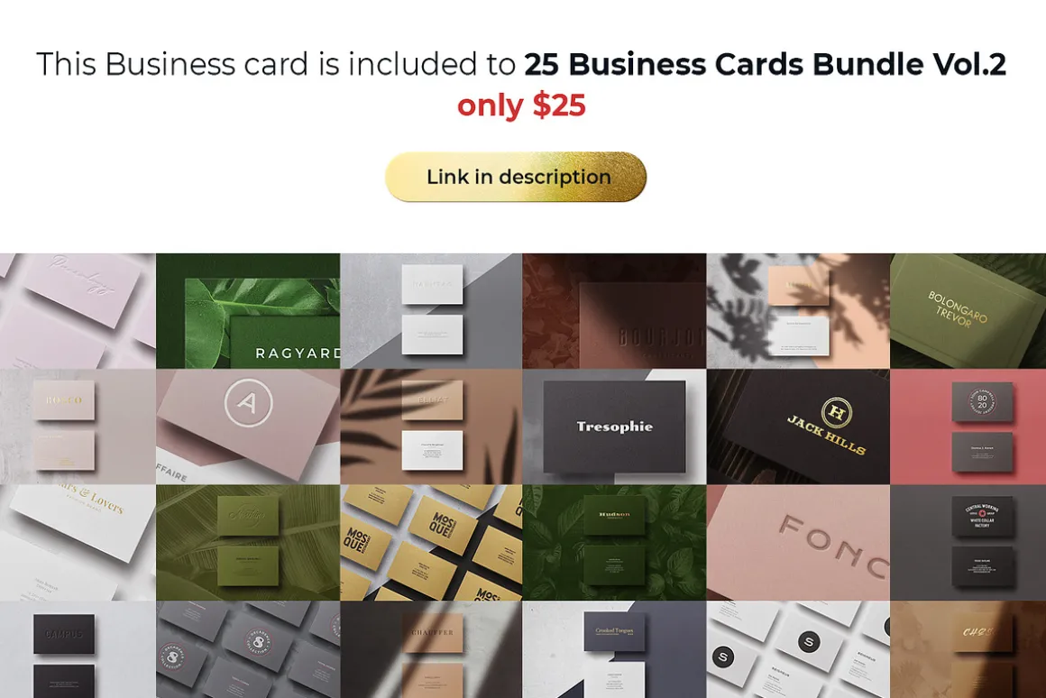 Business card Template & Mock-up