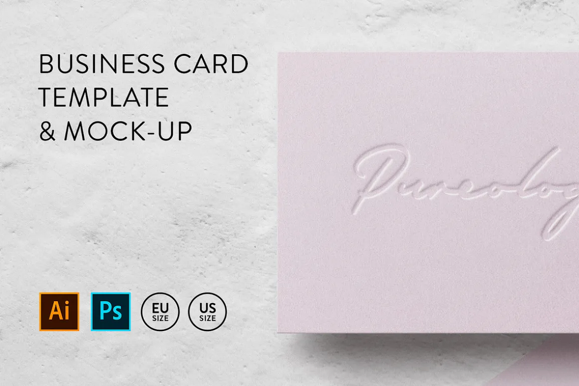 Business card Template & Mock-up