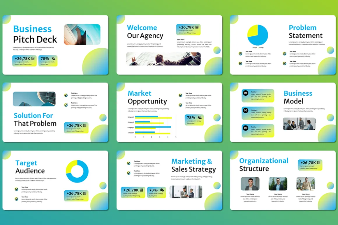 Business Pitch Deck Keynote Template