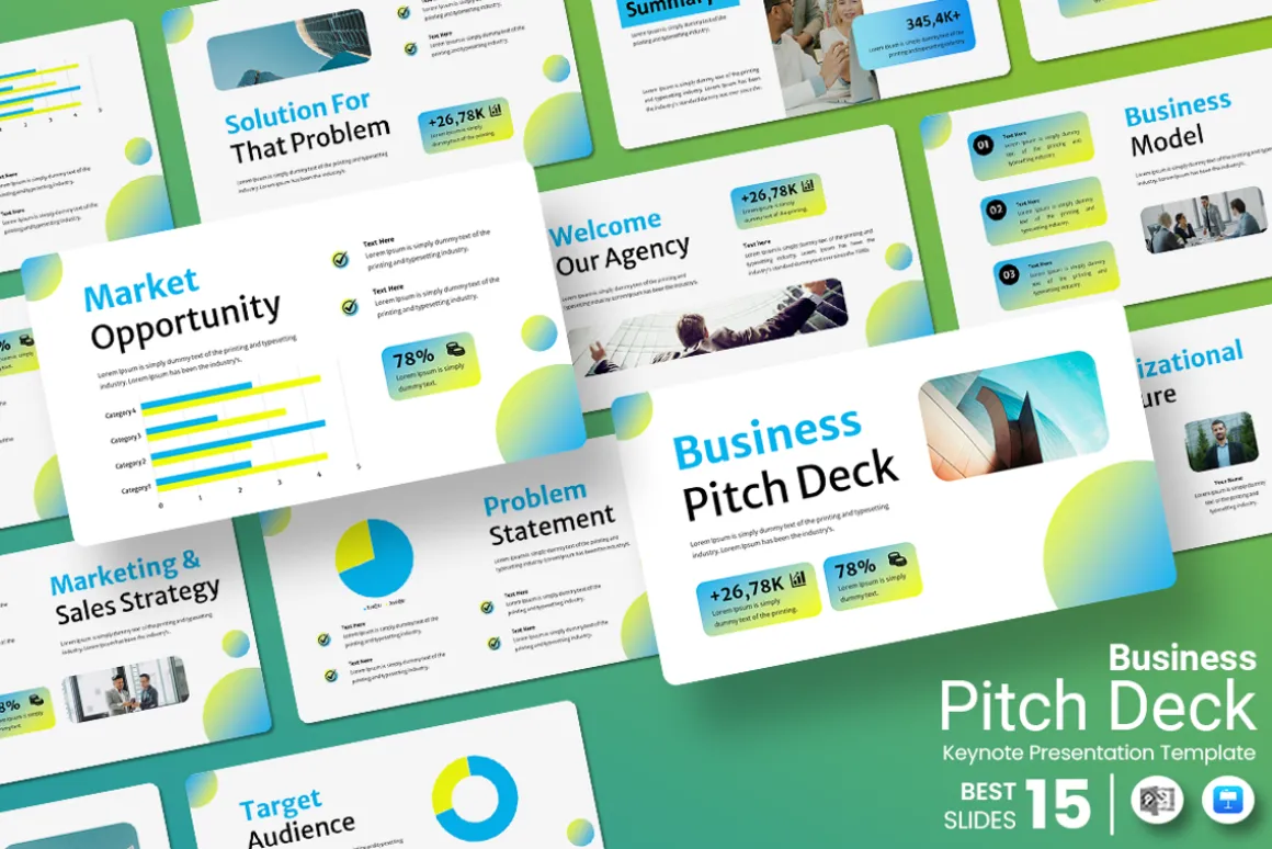 Business Pitch Deck Keynote Template