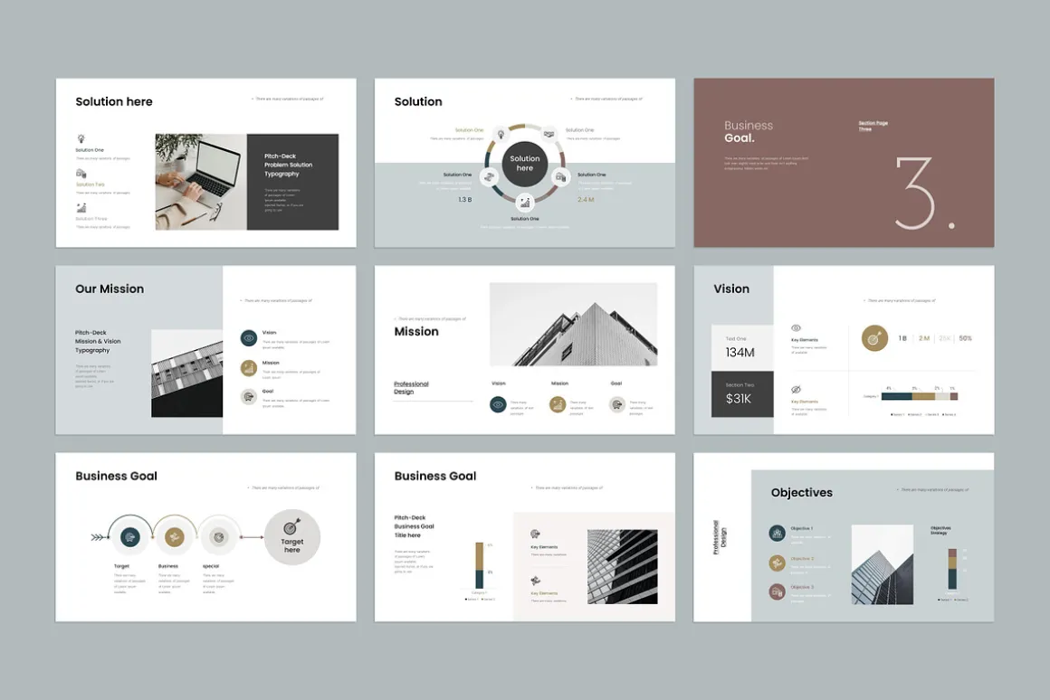 Business Pitch Deck Keynote Template