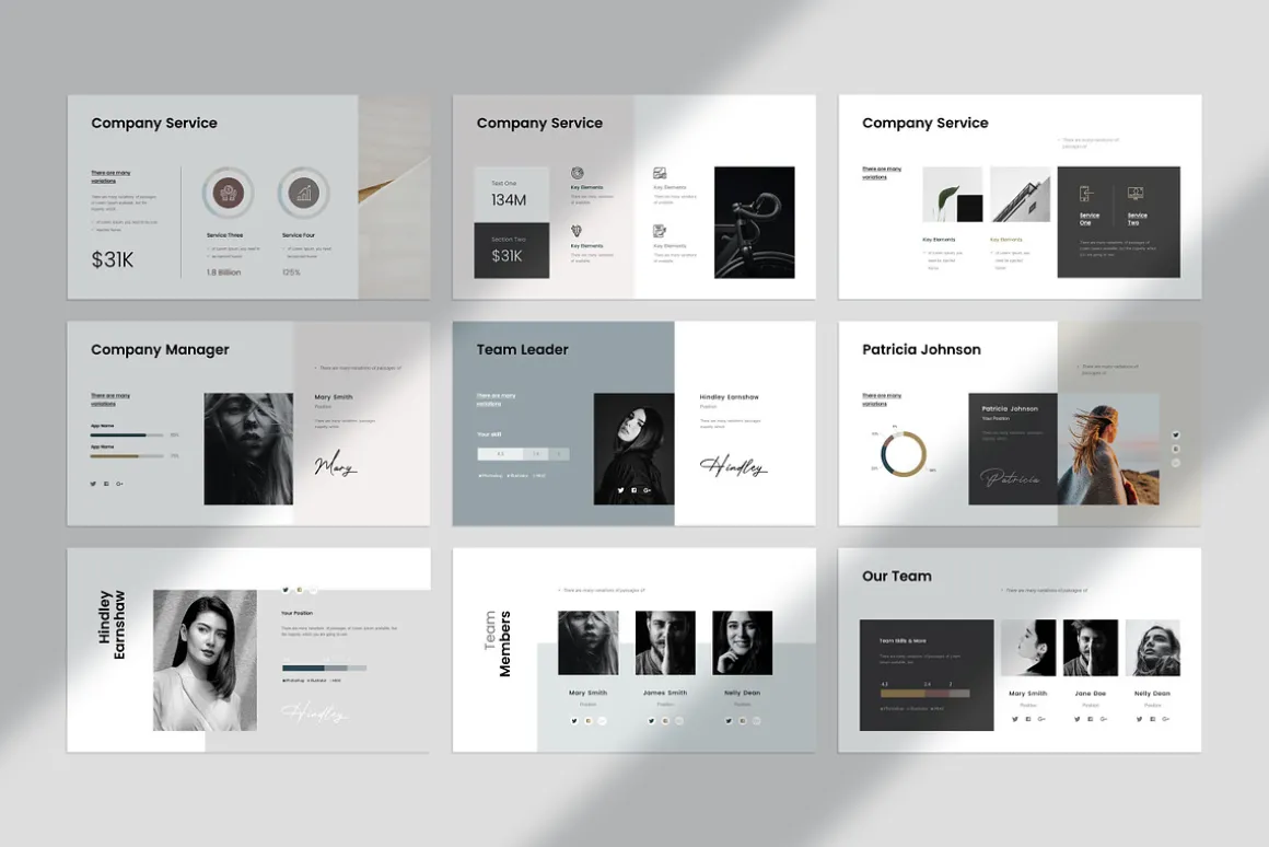 Business Pitch Deck Keynote Template