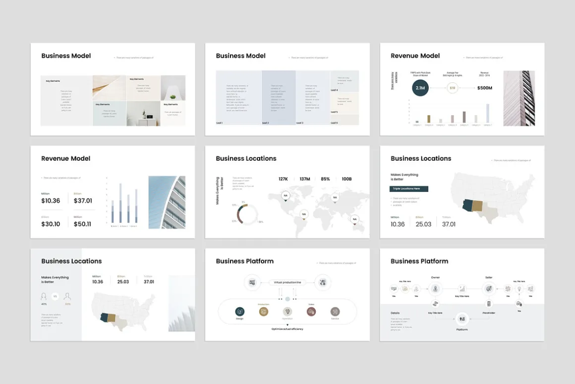 Business Pitch Deck Keynote Template
