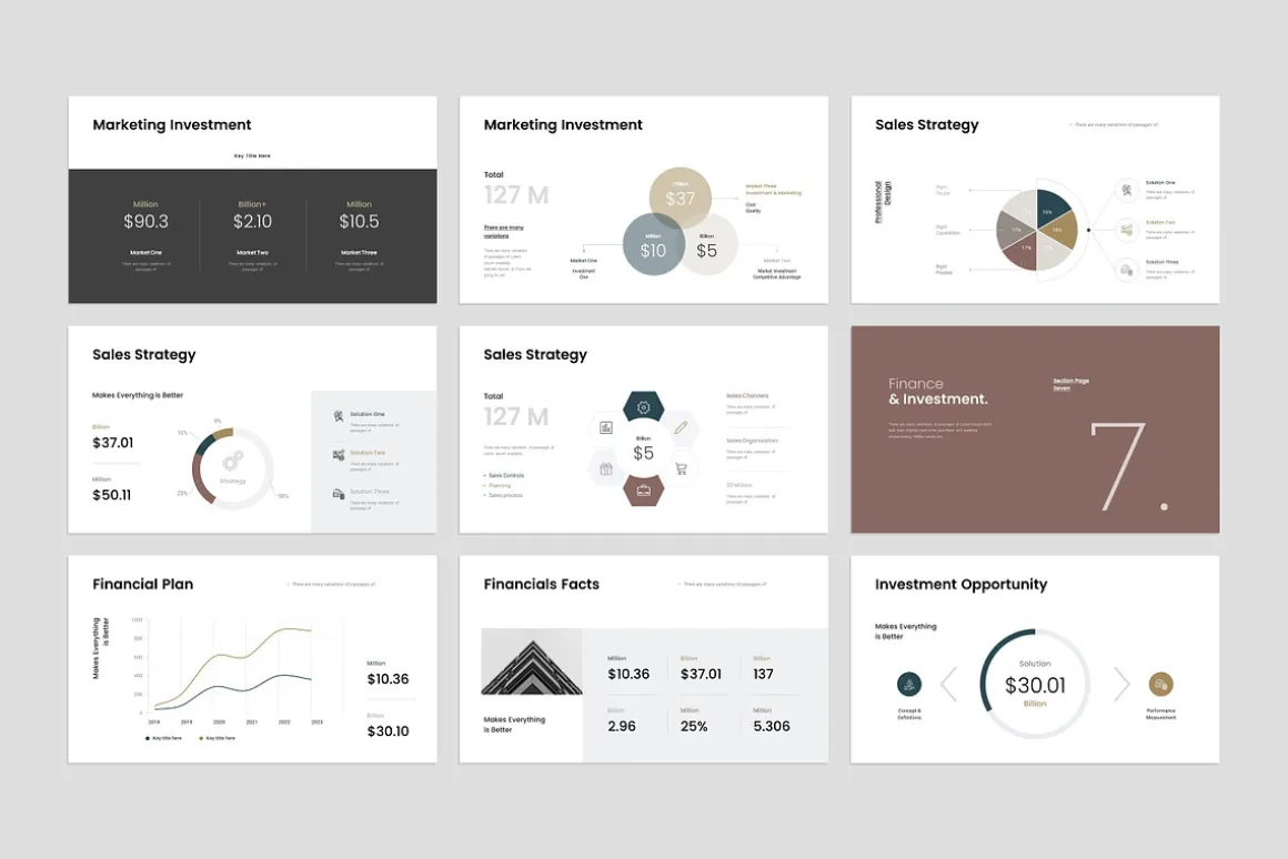 Business Pitch Deck Keynote Template