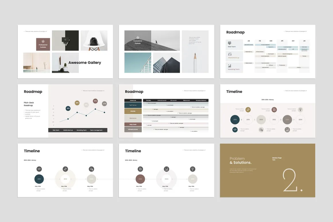 Business Pitch Deck Keynote Template