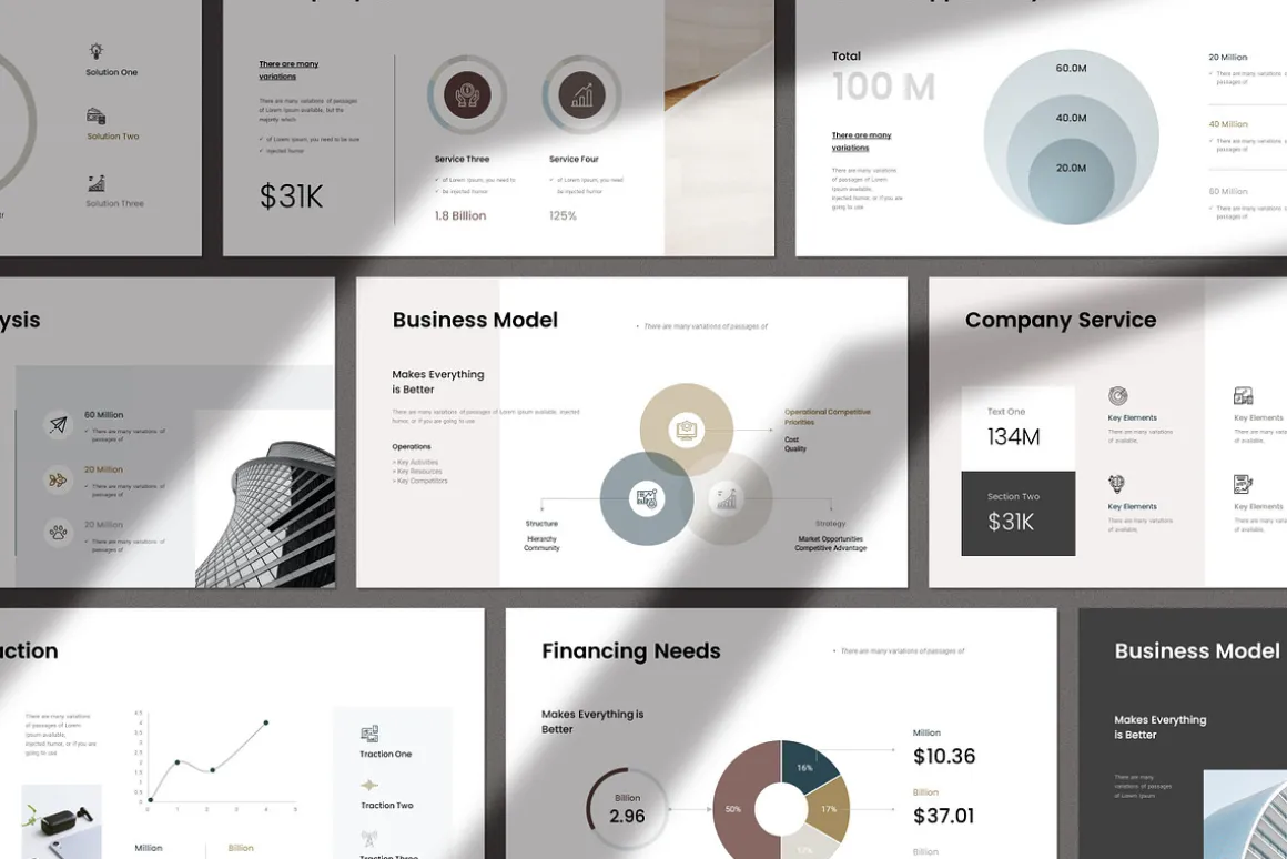 Business Pitch Deck Keynote Template