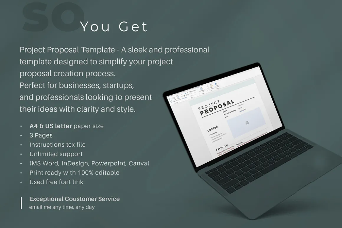 Business Proposal, MS word Template