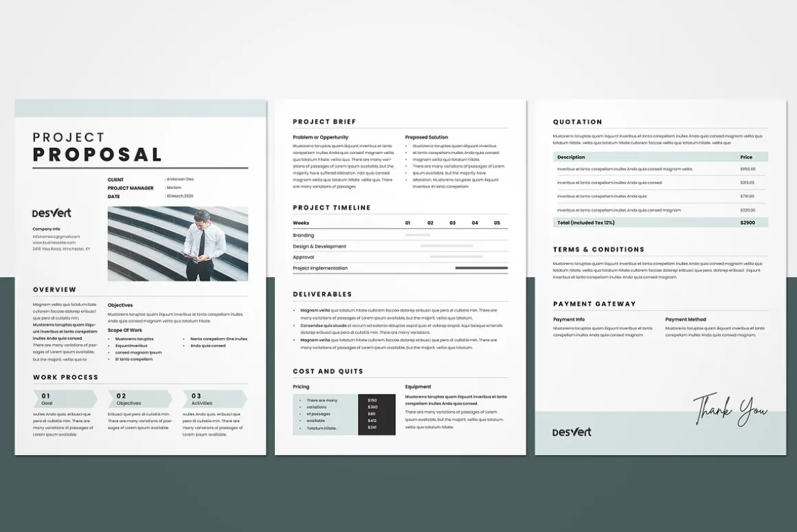 Business Proposal, MS word Template