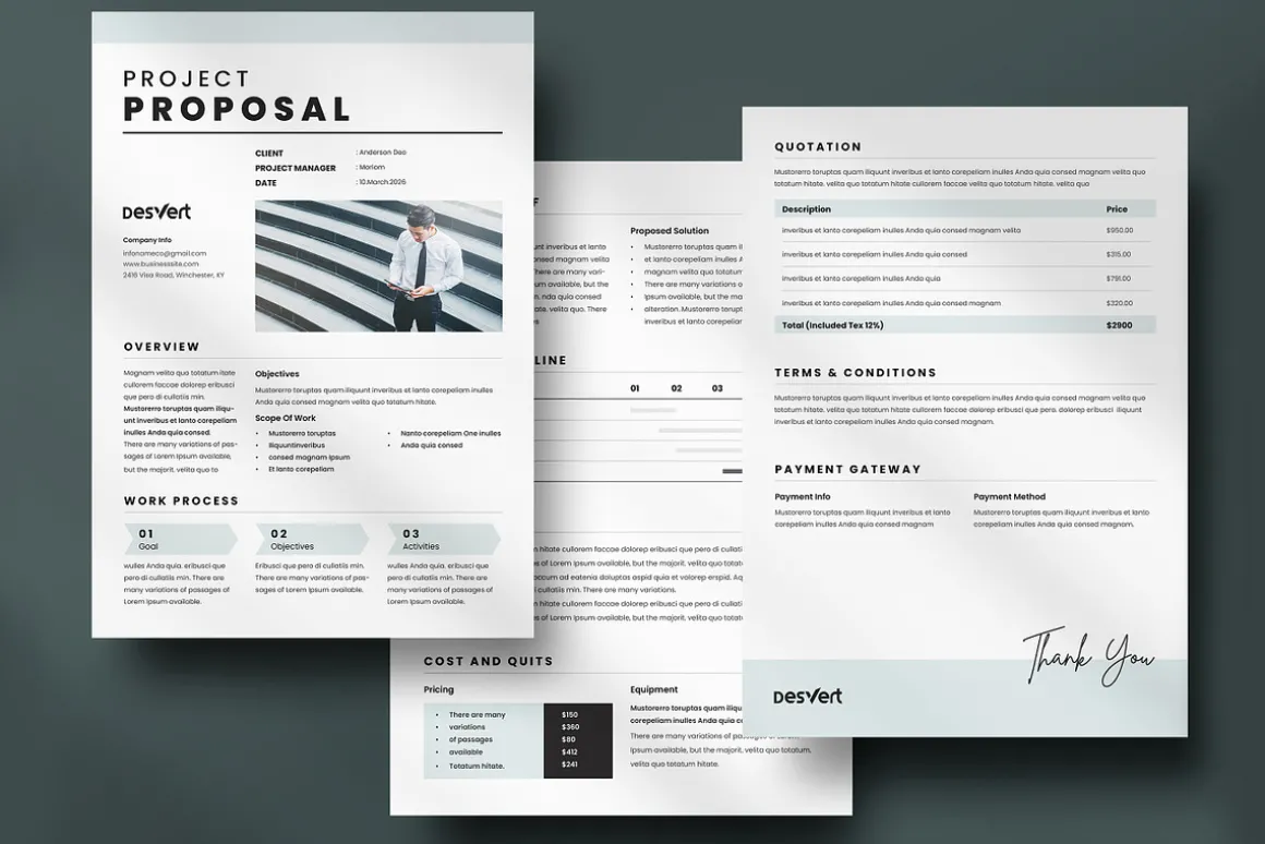 Business Proposal, MS word Template