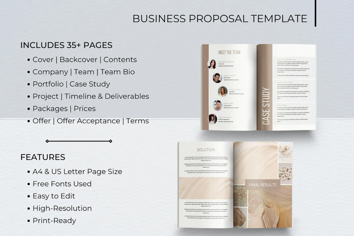 Business Proposal Template 35+ Pages