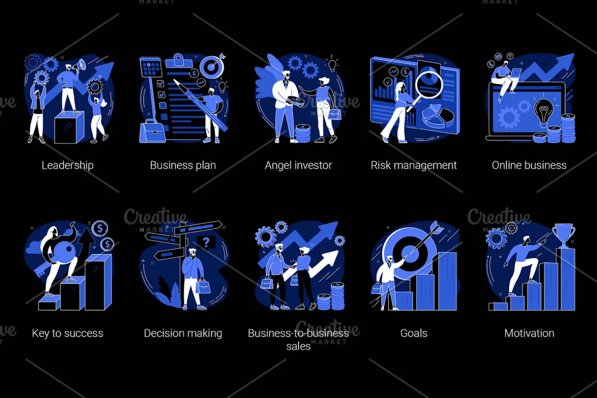 50 Business UI illustrations vol.2