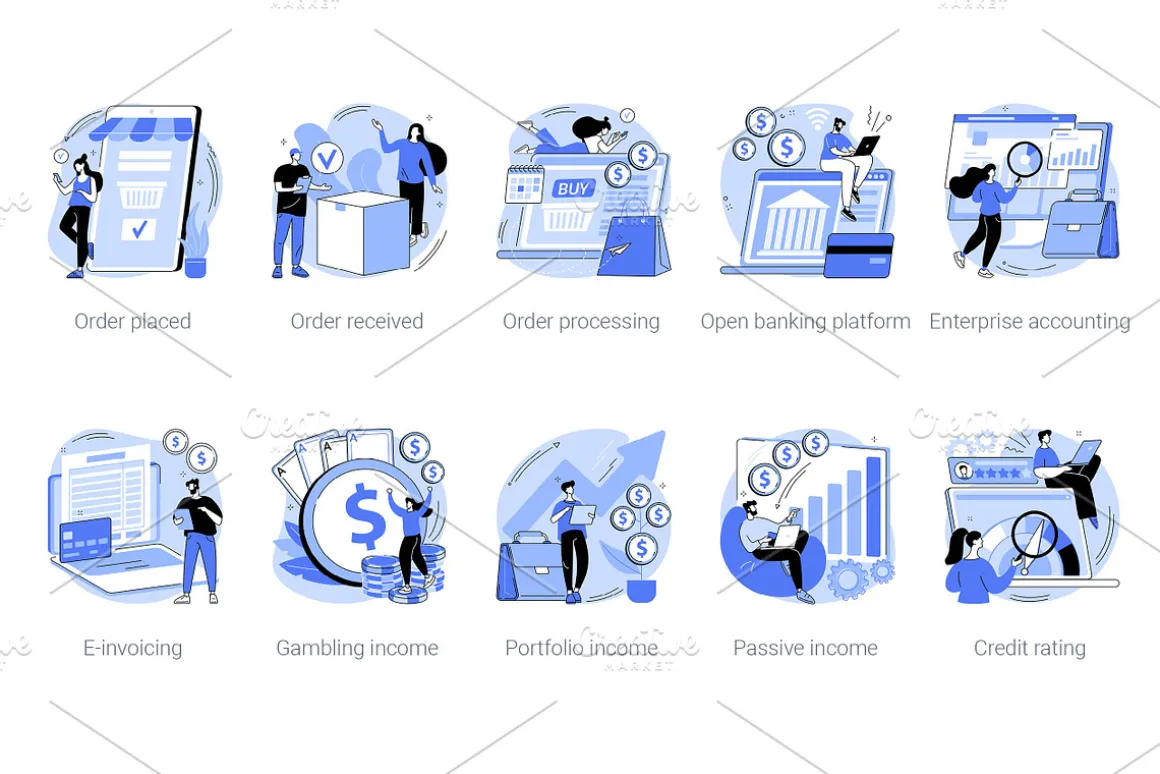 50 Business UI illustrations vol.2