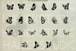 Butterflies Procreate Stamp Brushes