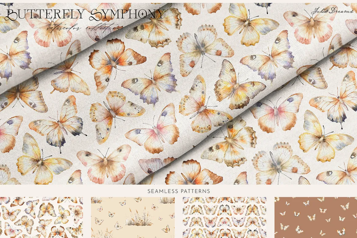 Butterfly Symphony Watercolor
