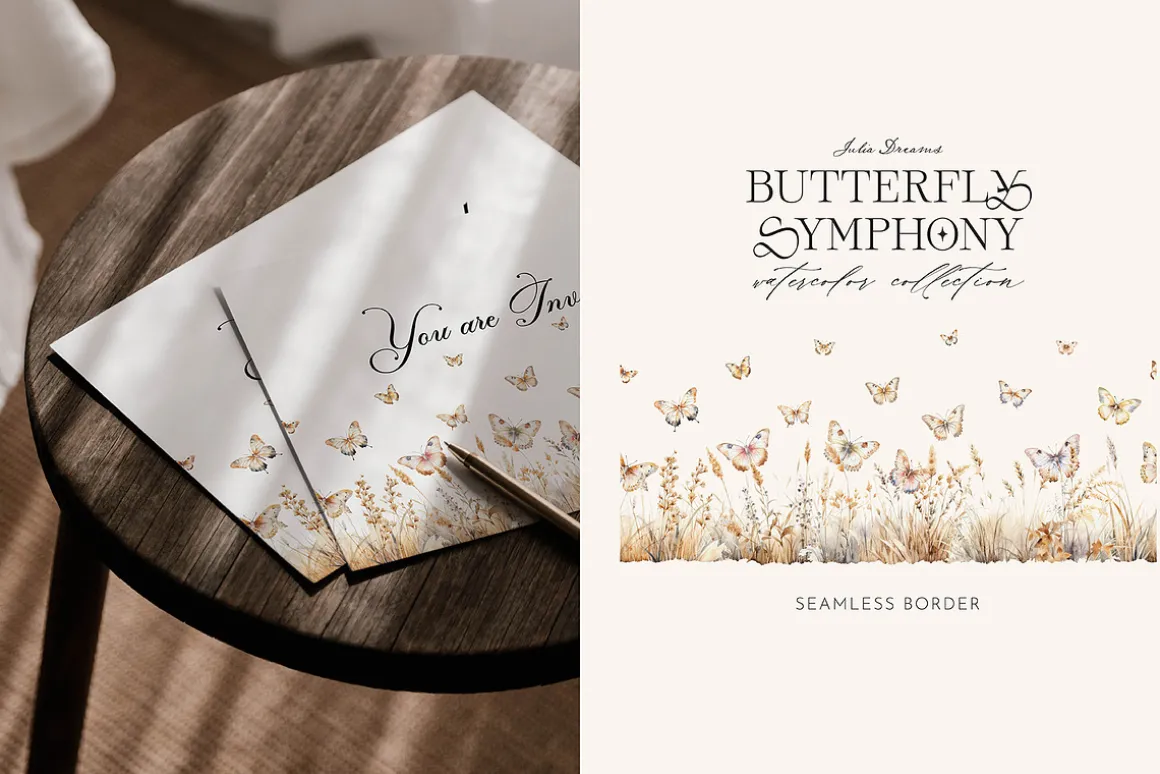 Butterfly Symphony Watercolor