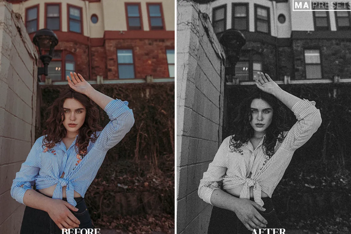 10 B&W FILM LOOK Lightroom Presets